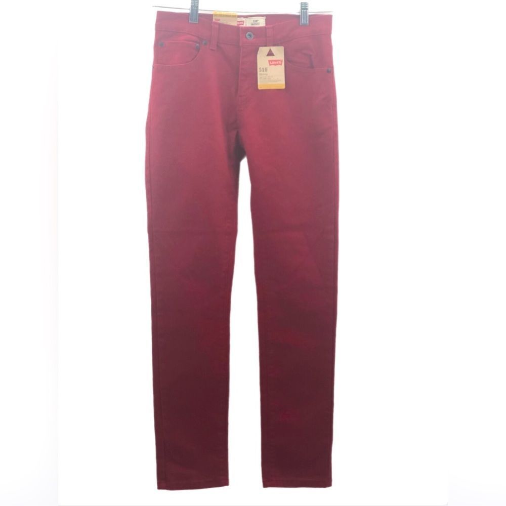 NWT Levi’s 510 skinny fit biking red jean